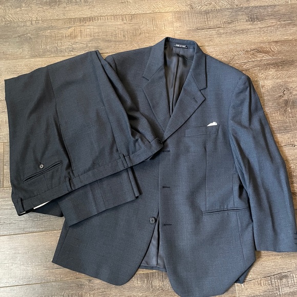 Collezione Italia VINTAGE. Made in Italy. Blue Two Piece Suit. - Picture 1 of 11